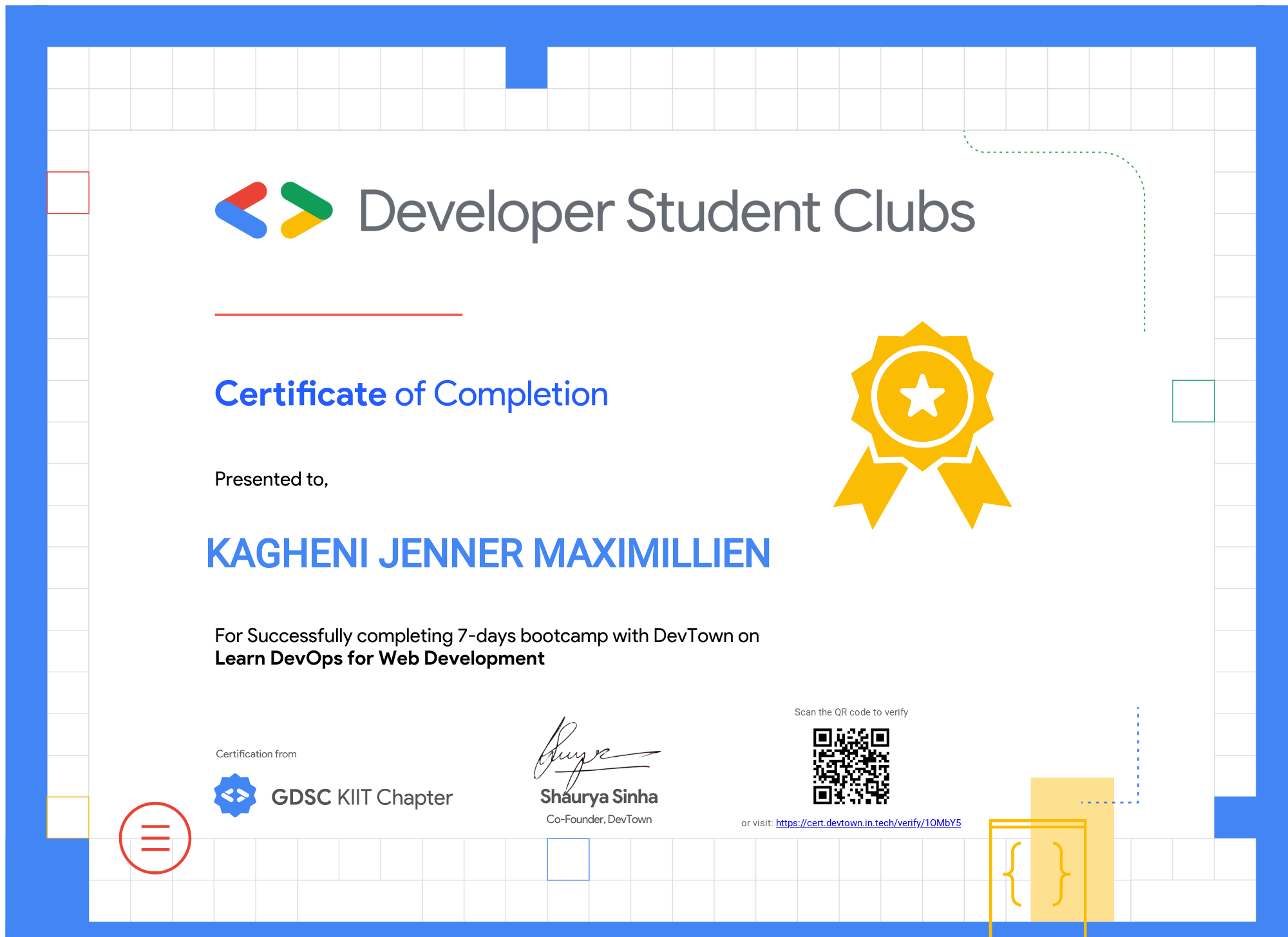Learn DevOps for Web Development by Developer Student Clubs by Google