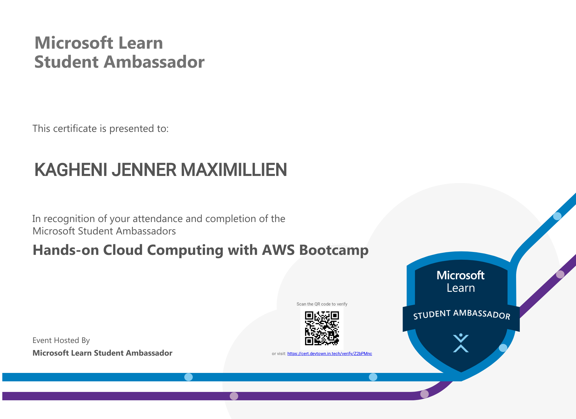 Hands-on Cloud Computing with AWS by Microsoft Learn Student Ambassador