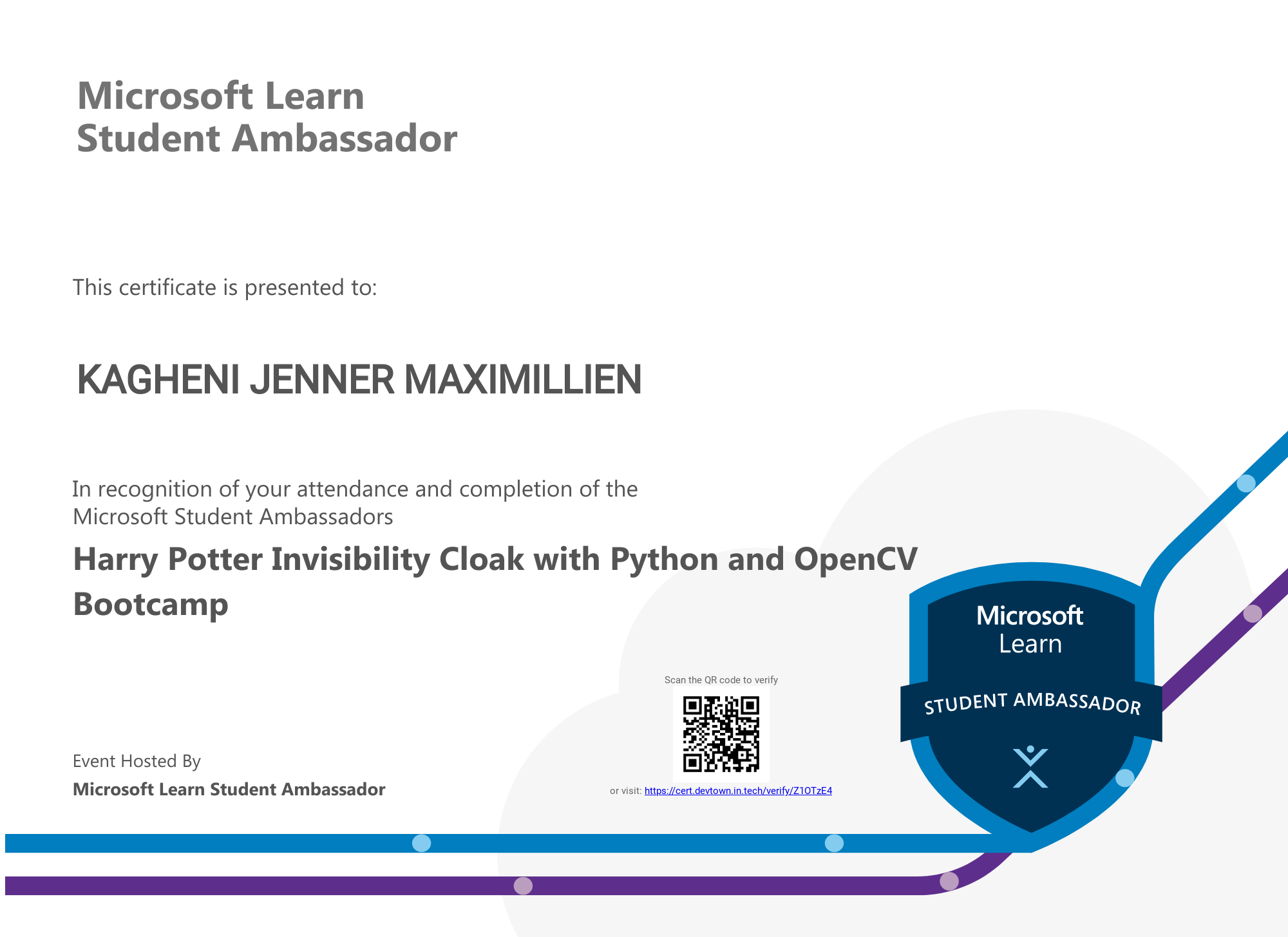 Harry Potter Invisibility Cloak with Python and OpenCV by Microsoft Learn Student Ambassador